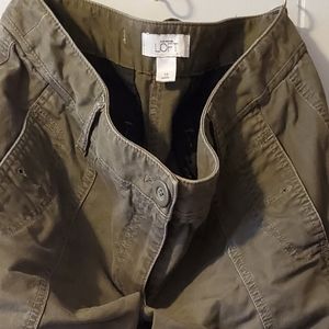 Loft Green Cargo Pants